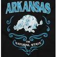 thumbnail image 2 of Arkansas Natural State Floral Boar Women's Graphic T Shirt Tees Brisco Brands S, 2 of 5