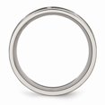 thumbnail image 2 of Solid Titanium Flat 8mm Men's Laser Design Matte Brushed Finish Wedding Band Ring Size 8.5, 2 of 7
