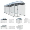 thumbnail image 2 of vidaXL Outdoor Dog Kennel with Canopy Top 78.7"x78.7"x88.6", 2 of 6
