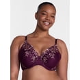 thumbnail image 2 of Joyspun Women's Floral Embroidered High Apex Plunge Bra, Sizes 36B-40DDD, 2 of 6