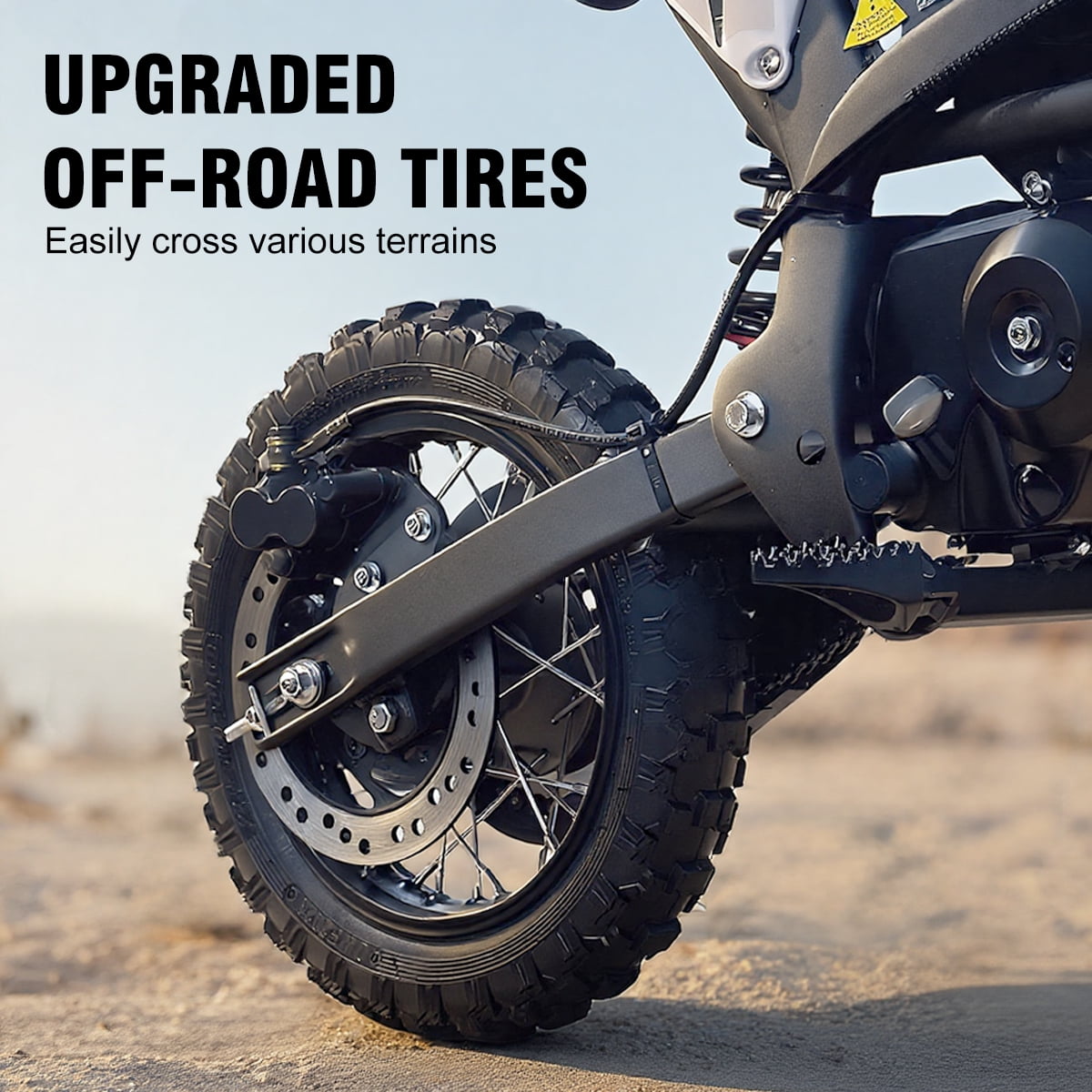 SAY YEAH Dirt Bike for Kids,72cc 4-Stroke Gas-Powered Mini Bike With Off-Road Trail,Ages 8+,210lb Capacity