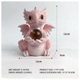thumbnail image 5 of OUSITAID Dragon Statues Lighting Ball Mini Dragon Figurine Cute Handmade Desk Room Decor, 5 of 5