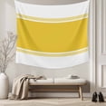 thumbnail image 5 of Yellow Geometric Large Tapestry for Bedroom Wall Hanging Tapestry,Modern Striped Abstract Art Aesthetics Ceiling Backdrop Tapestries Poster Blanket Wall Decor for Teens Room Living Room 86" x 104", 5 of 8