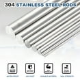 thumbnail image 4 of Uxcell 10 Pcs 304 Stainless Steel Round Rod, 3/16" Diameter, 6"(150mm) Length Metal Solid Shaft Rods, Steel Stick Lathe Bar Stock for Crafts DIY Models Plane Ship Cars, 4 of 7