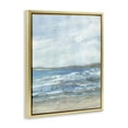 thumbnail image 4 of Stupell Industries Sandy Surf Beach Landscape & Nature Painting Gold Floater Framed Canvas Art Print Wall Art, 17 x 21, 4 of 10