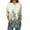 #002-Mint Green, variant on Xyxonk 3/4 Length Sleeve Womens Tops Fashion Vintage Floral Printed Shirt Plus Size V Neck Tunic Top Summer Three Quarter Length T-Shirts Clothing Blusas Casuales De Mujer Bonitas Green 3XL
