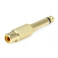 thumbnail image 2 of Monoprice Metal 1/4in (6.35mm) TS Mono Plug to RCA Jack Adapter, Gold Plated, 2 of 2
