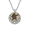 thumbnail image 1 of Hipopótamo de pie Collares Colgante Retro Moon Stars Jewelry Unbranded M, 1 of 3