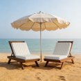 thumbnail image 5 of Outdoor Patio Cushion Covers 2 Pack Cream Stripes Patio Chair Cushion Covers with Ties and Zipper Modern Abstract Linens Farmhouse Waterproof Outdoor Seat Cushion Covers for Patio Furniture 24"x24", 5 of 5