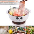 thumbnail image 6 of Shanna Multifunctional Electric Skillet Hot Pot,Non-Stick Cooker Frying Pan Shabu Pot Steamer (2.3L), 6 of 8