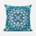 thumbnail image 4 of Amrita Sen Designs  18 x 18 in. Paisley Leaf Geo Duo Broadcloth Indoor & Outdoor Zippered Pillow - Multi Color, 4 of 6