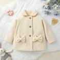 thumbnail image 2 of Happy Town Toddler Baby Girls Clothes Fall Winter Long Sleeve Outerwear Coats Baby Kids Button Jacket, 2 of 7