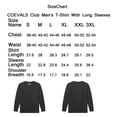thumbnail image 3 of Coevals Club Mens Long Sleeve Crew Neck Casual Workout T-Shirts 2 Pack XX-Large 2# White/Light Gray, 3 of 7