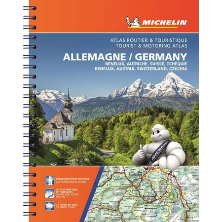 Michelin Germany, Benelux, Austria, Switzerland, Czechia Tourist & Motoring Atlas (bi-lingual) : Road Atlas (Other)