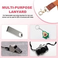 thumbnail image 6 of Uxcell Key Lanyard, Modern Neck Lanyards Strap ID Badges Holder, Long Keychain Lanyard with Metal Clasp Brown, 6 of 6