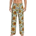 thumbnail image 2 of Goofa Cute Sunflowers Printed Soft Pajama Pants for Men, Wide Leg Comfy Casual Lounge Yoga Pants-Large, 2 of 9