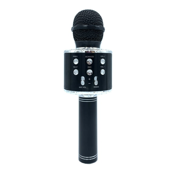 Amdohai Wireless Microphone for Singing Recording with Colorful LED Lights Handheld