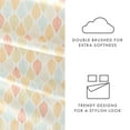 thumbnail image 5 of Noble Linens 4 Piece Pattern Microfiber Bed Sheets Set, Yellow Fall Foliage, King, 5 of 10
