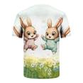 thumbnail image 4 of Tops para hombre, blusas y camisas de manga corta con cuello redondo para hombre, jersey informal con cuello redondo y estampado de Pascua para hombre, camisetas deportivas de manga corta, blusas de p, 4 of 5