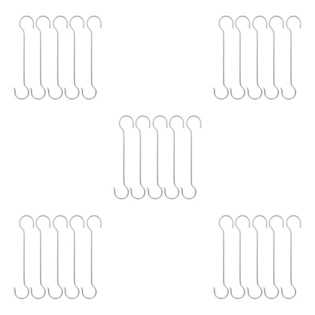 Naiovety Paquete de 5 ganchos de metal de acero inoxidable para una amplia gama de aplicaciones Gancho S resistente y duradero de 50 cm Type2 NO2