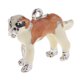 thumbnail image 2 of Adorable Puppy theme Accesorio para joyas Dijes para perros Collar Pulseras Tobilleras Fornituras Accesorio para el cabello Superficie plateada naranja blanca Soledad dijes colgantes, 2 of 10