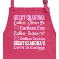 thumbnail image 2 of ThisWear Great Grandma's Love is Endless Apron for Kitchen Two Pocket Apron Heliconia, 2 of 7
