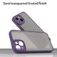 thumbnail image 5 of For iPhone 13 Case Drop Proof Airbags Frosted Translucent PC + TPU Phone Back Cover - Green, 5 of 5