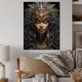 thumbnail image 2 of Designart "Dream Woman Egypt Pharaohs painting I" Egypt Print on Natural Pine Wood, 2 of 5