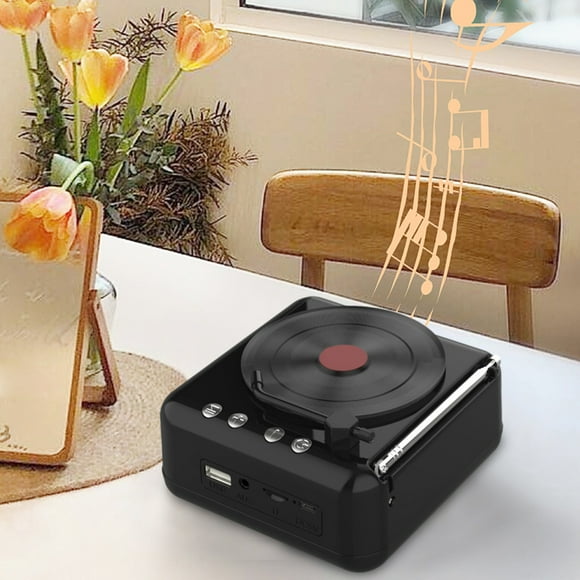 Tocadiscos Inalámbricos Bluetooth Xihbxyly Sonido Retro Creativo Mini