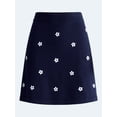 thumbnail image 6 of Free Assembly Women's and Women's Plus Embroidered Mini Sweater Skirt, Sizes XS-4X, 6 of 7