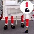 thumbnail image 3 of 4x Calcetines para sillas de Navidad, calcetines de elasticidad para muebles, calcetines antideslizantes de sillas, almohadillas para kusrkot cubre piernas, 3 of 8
