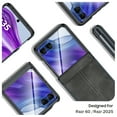 thumbnail image 4 of Oupeigar for Motorola Razr 2024 50/2025 60 Phone Case,Built-in Screen Protector&Hinge Protection&Ultra Thin PU Leather Matte PC Shockproof Case-Black, 4 of 8