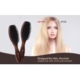 thumbnail image 4 of Perfehair Boar Bristle Hair Brush with Wooden Handle for Men and Women's Thin, Fine Hair, Balck, 4 of 9