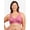Raspberry Rose, variant on Leading Lady, The Evie, Unpadded Wireless Bra, Medium Support, Breathable Cotton Bra, Padded Straps, Comfort Bra (Women's & Women's Plus)