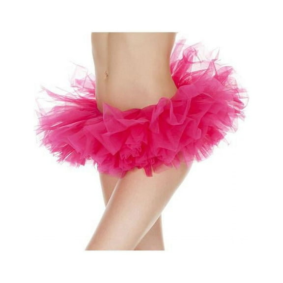 Music Legs 239-HOTPINK Tutu Petticoat - Hot Pink