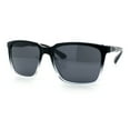 thumbnail image 4 of Mens Classic Rectangle Sporty Gentlemanly Plastic Fashion Sunglasses Black Clear - Black, 4 of 7