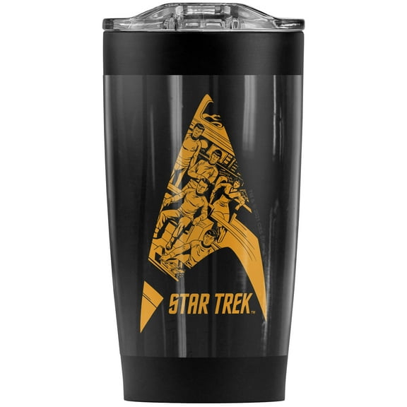 Star Trek/Delta Crew Stainless Steel Tumbler 20 oz Coffee Travel Mug/Cup, Vacuum Insulated & Double Wall with Leakproof Sliding Lid | Great for Hot Drinks and Cold Beverages