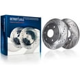 thumbnail image 4 of Detroit Axle - Rear Drilled Rotors Left Brake Caliper Replacement for Silverado Suburban Sierra Yukon XL 1500 Avalanche Tahoe Escalade ESV EXT Fits select: 2001,2003 CHEVROLET SILVERADO K1500, 4 of 6