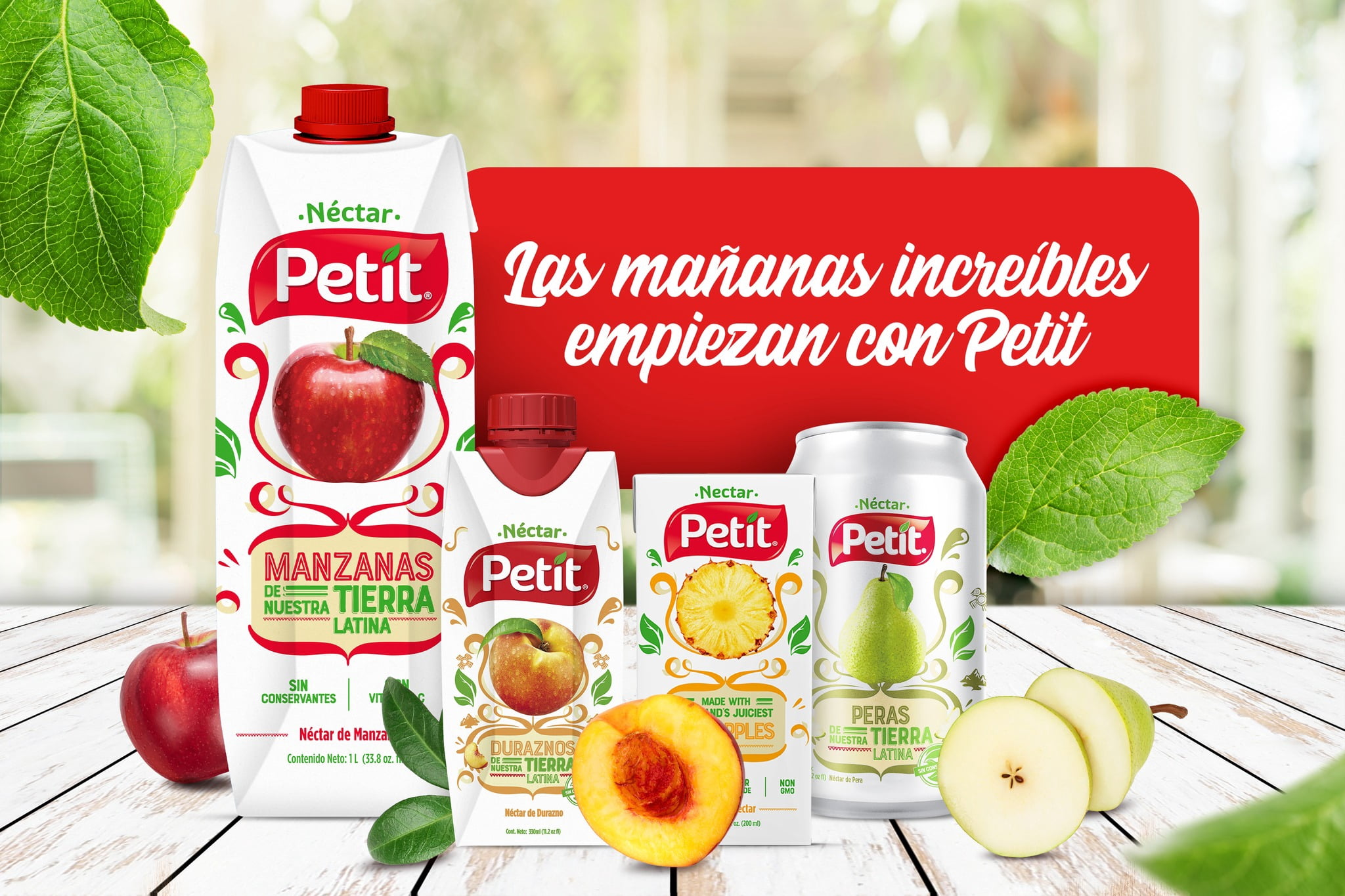 Petit Nectar Fruit Punch 1 Liter, Nectar Juice, Creamy Texture