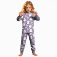 thumbnail image 5 of Futezty Little Girls Boys Halloween Ghost Graphic Long Sleeve Pajamas Sets Toddler Pjs Kids Fall Winter Sleepwears 2T-9T, 5 of 7