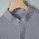 thumbnail image 4 of pstuiky Camisas de manga corta para hombre, Camisa informal de manga corta con cuello alto, bolsillos y botones de color liso para hombre ropa de hombre xxl, 4 of 9
