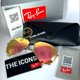 thumbnail image 2 of RB-Hip Hop-sunglasses FREE SHIPPING Aviator RB3025 Pink Lenses Gold Frame, 2 of 5
