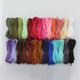 thumbnail image 3 of 6 piezas 5 metros 3 mm de cuero de imitación plana cordones cuerda de terciopelo para hacer collar pulsera (marrón, púrpura, zafiro, negro, amarillo y café), 3 of 5