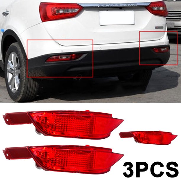 1 Reflector Parachoques Trasero Antiniebla para Ford Fiesta Mk6 Mk7 (izquierda)