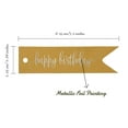 thumbnail image 5 of Inkdotpot Happy Birthday Bottle Tag Real Silver Foil Favor Hang Tags Pack Of 100, 5 of 6