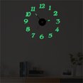 thumbnail image 2 of Rbaofujie Wall Clock Decorative DIY Luminous Stereo Digital Wall Clock Wall Sticker Clock Living Room Decoration Clock Wall Decorations for Living Room Green, 2 of 6