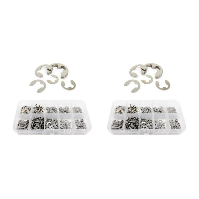 relayinert 580pieces Snap Circlip Retaining Ring - Secure And Reliable Clip For External Retaining Affordable silver 2Set