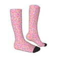 thumbnail image 3 of Balery Pink Donut Fun Novelty Socks Men'S Women'S Crew Socks Funny Crazy Novelty Socks Quirky And Cool Socks, 3 of 9