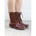 thumbnail image 2 of Instant Lace Up Women's Duck Boots in Tan, 2 of 6