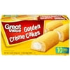 Great Value Golden Creme Cakes, 14 oz, 10 Count